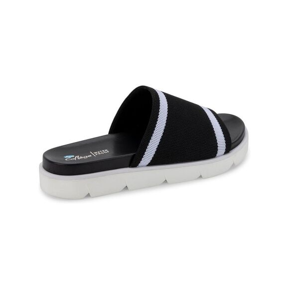 AQUA COLLEGE Womens Black Waterproof Katalina Round Toe Slide Sandals Shoes 10 M - Picture 2 of 4